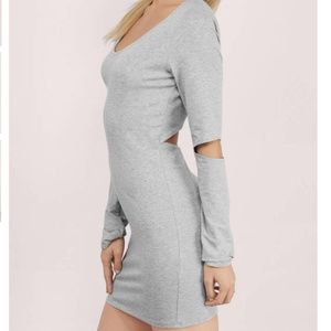 Glimpses of Me Grey Bodycon Dress